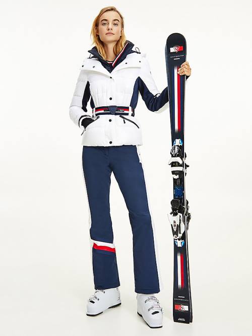 Tommy Hilfiger Rossignol Tonal Ski Ceket Kadın Beyaz | TH028FYS