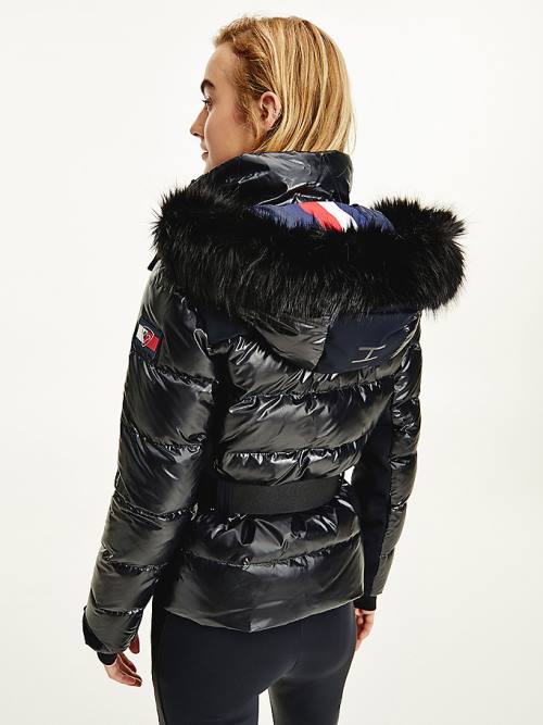 Tommy Hilfiger Rossignol Tonal Ski Ceket Kadın Siyah | TH784WSH