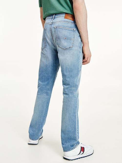 Tommy Hilfiger Ryan Straight Distressed Jean Pantolon Erkek Denim | TH105JMG