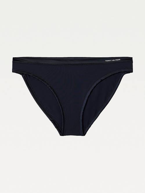 Tommy Hilfiger Satin Trim Bikini Briefs İç Giyim Kadın Mavi | TH184QEB