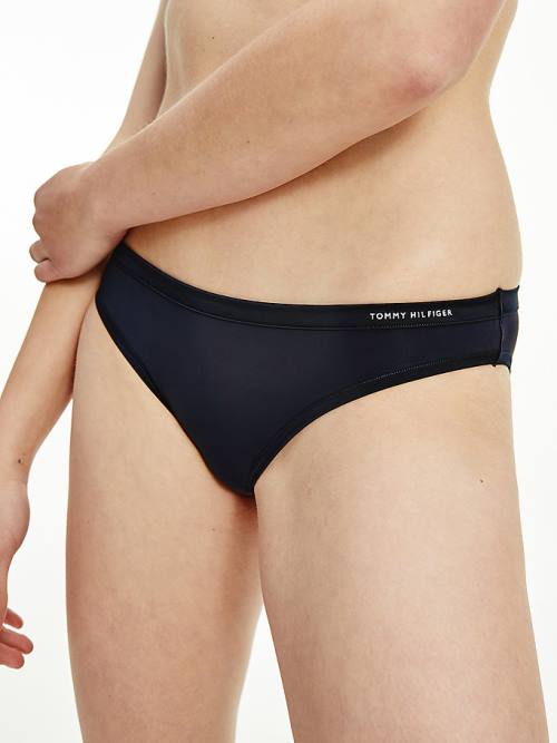 Tommy Hilfiger Satin Trim Bikini Briefs İç Giyim Kadın Mavi | TH184QEB