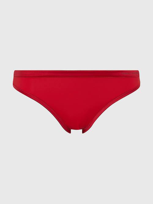 Tommy Hilfiger Satin Trim Bikini Briefs İç Giyim Kadın Kırmızı | TH632SHB