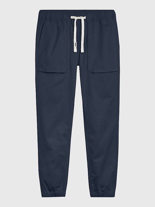 Tommy Hilfiger Scanton Elasticated Cuff Joggers Pantolon Erkek Mavi | TH063TRU