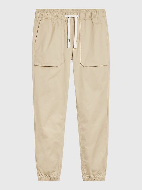 Tommy Hilfiger Scanton Elasticated Cuff Joggers Pantolon Erkek Bej Rengi | TH974QHM