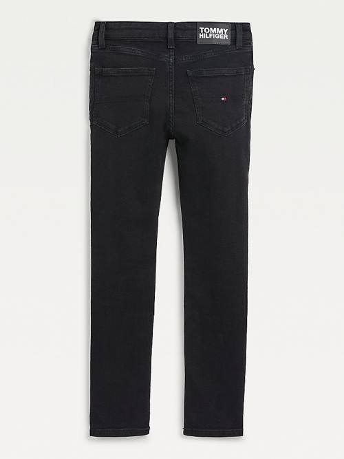 Tommy Hilfiger Scanton Slim Black Jean Pantolon Erkek Çocuk Denim | TH301KAV