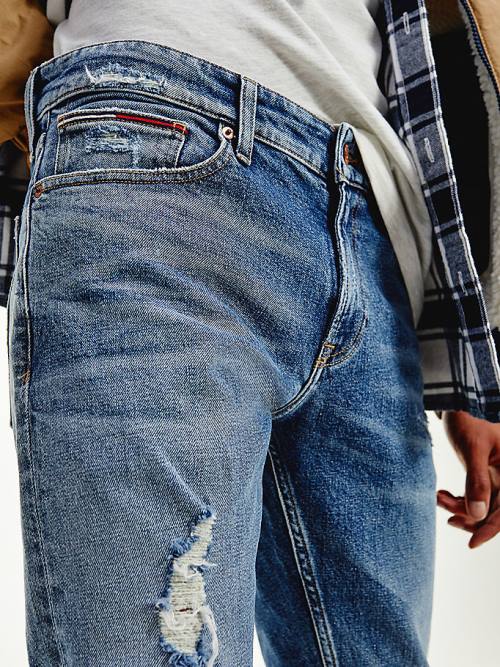 Tommy Hilfiger Scanton Slim Distressed Faded Jean Pantolon Erkek Denim | TH590AJG