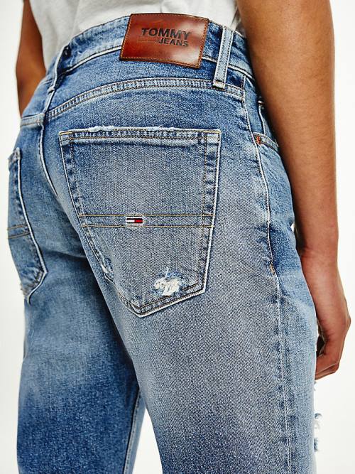 Tommy Hilfiger Scanton Slim Distressed Faded Jean Pantolon Erkek Denim | TH590AJG