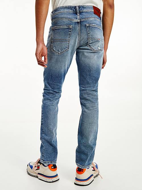 Tommy Hilfiger Scanton Slim Distressed Faded Jean Pantolon Erkek Denim | TH590AJG