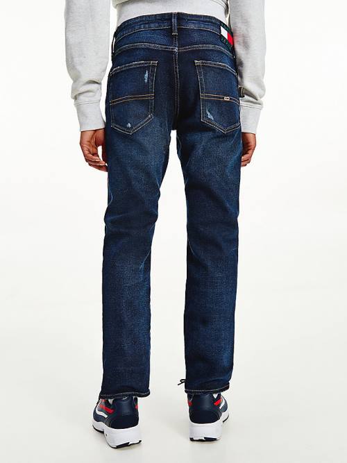 Tommy Hilfiger Scanton Slim Distressed Faded Jean Pantolon Erkek Denim | TH705BCT