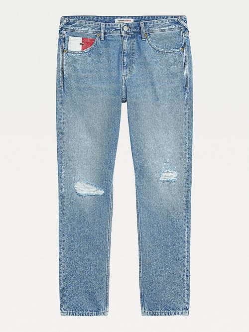 Tommy Hilfiger Scanton Slim Distressed Hemp Jean Pantolon Erkek Denim | TH867BVS