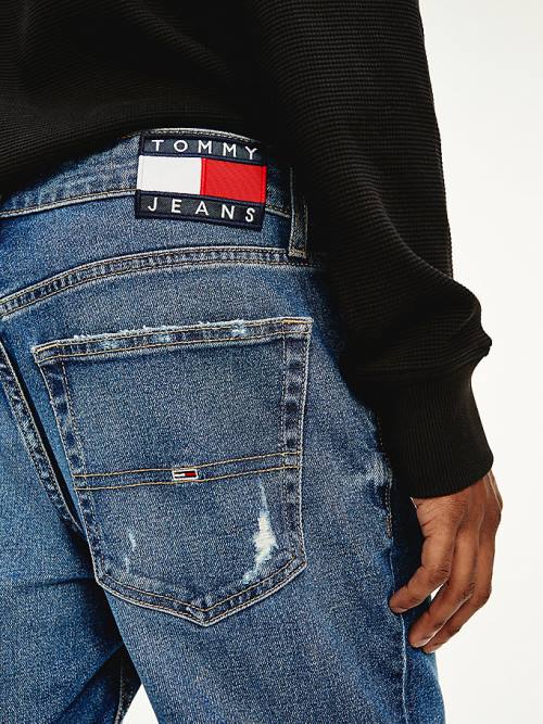 Tommy Hilfiger Scanton Slim Distressed Jean Pantolon Erkek Denim | TH806XUK