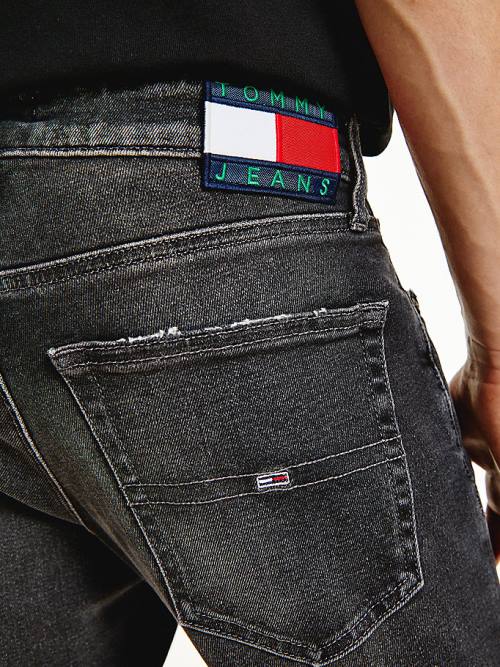 Tommy Hilfiger Scanton Slim Faded Black Jean Pantolon Erkek Denim | TH598WLF