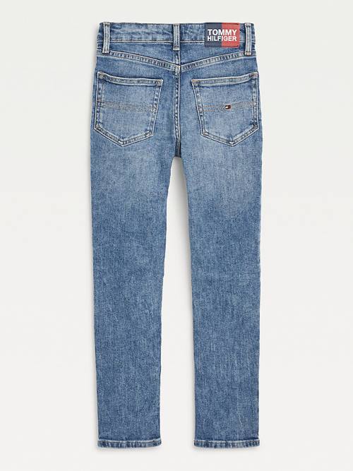 Tommy Hilfiger Scanton Slim Faded Hemp Jean Pantolon Erkek Çocuk Denim | TH179QMW