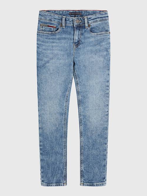 Tommy Hilfiger Scanton Slim Faded Hemp Jean Pantolon Erkek Çocuk Denim | TH179QMW