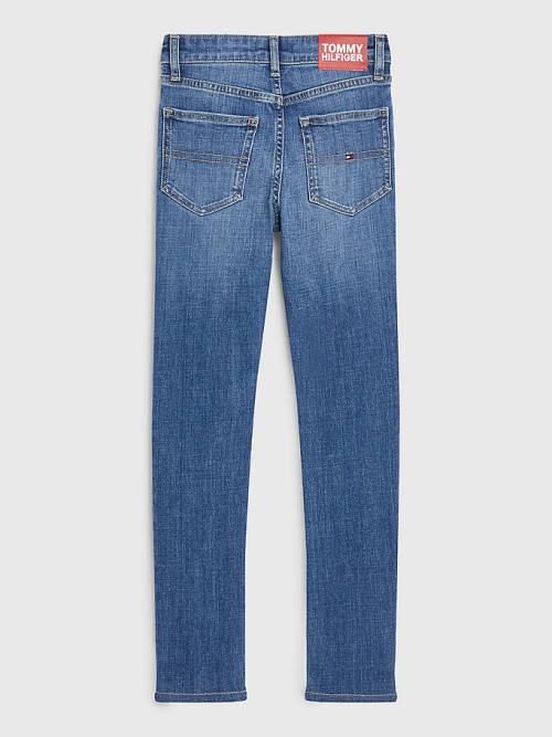 Tommy Hilfiger Scanton Slim Faded Jean Pantolon Erkek Çocuk Denim | TH530HSM