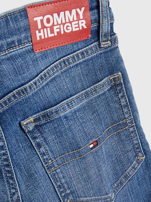 Tommy Hilfiger Scanton Slim Faded Jean Pantolon Erkek Çocuk Denim | TH530HSM