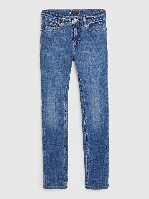 Tommy Hilfiger Scanton Slim Faded Jean Pantolon Erkek Çocuk Denim | TH530HSM