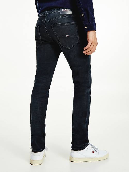 Tommy Hilfiger Scanton Slim Fit Black Faded Jean Pantolon Erkek Denim | TH640XRC