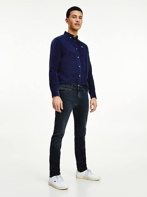 Tommy Hilfiger Scanton Slim Fit Black Faded Jean Pantolon Erkek Denim | TH640XRC