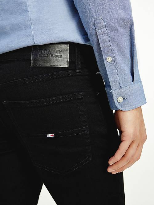 Tommy Hilfiger Scanton Slim Fit Black Jean Pantolon Erkek Denim | TH873RQJ