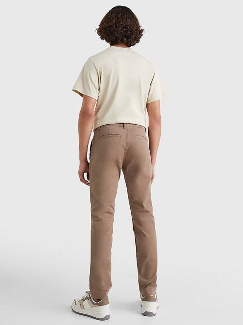 Tommy Hilfiger Scanton Slim Fit Chinos Pantolon Erkek Gri | TH246VEZ