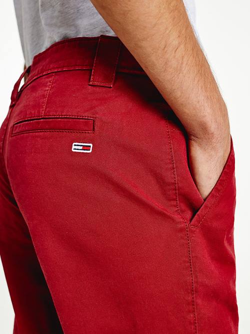 Tommy Hilfiger Scanton Slim Fit Chinos Pantolon Erkek Kırmızı | TH406QSP