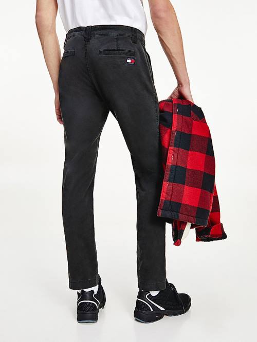 Tommy Hilfiger Scanton Slim Fit Chinos Pantolon Erkek Siyah | TH842BKT