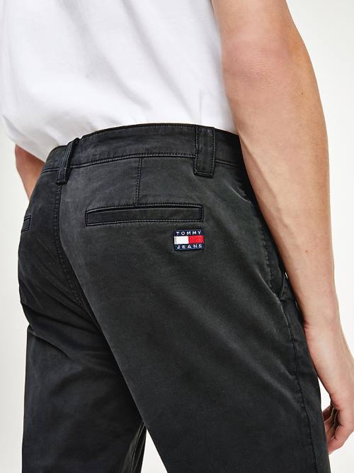 Tommy Hilfiger Scanton Slim Fit Chinos Pantolon Erkek Siyah | TH842BKT