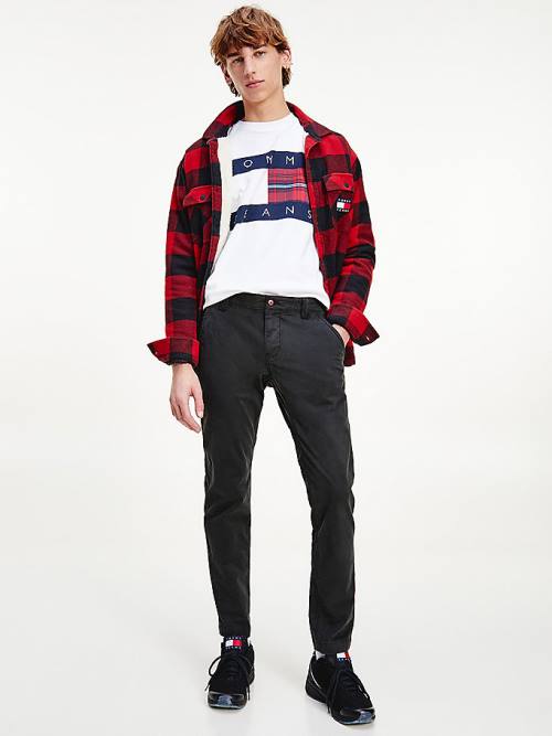 Tommy Hilfiger Scanton Slim Fit Chinos Pantolon Erkek Siyah | TH842BKT