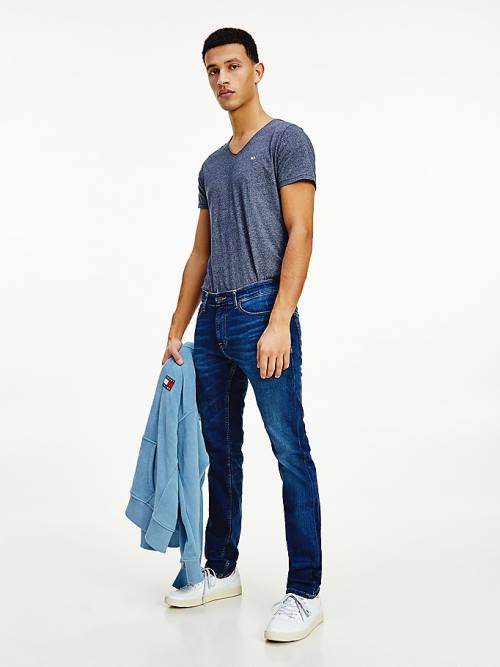 Tommy Hilfiger Scanton Slim Fit Faded Jean Pantolon Erkek Denim | TH245QFZ