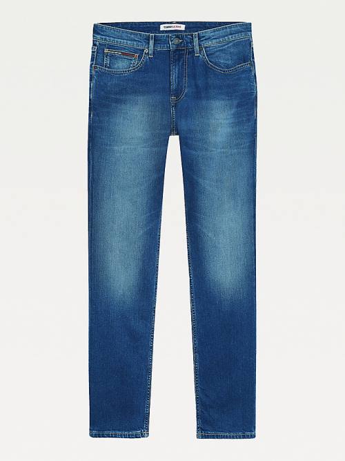 Tommy Hilfiger Scanton Slim Fit Faded Jean Pantolon Erkek Denim | TH876VFD