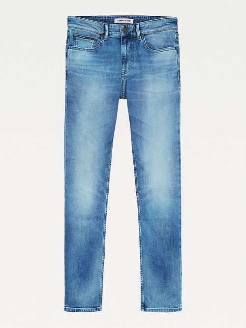 Tommy Hilfiger Scanton Slim Fit Light Faded Jean Pantolon Erkek Denim | TH628XME