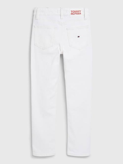 Tommy Hilfiger Scanton Slim White Jean Pantolon Erkek Çocuk Denim | TH301IOK