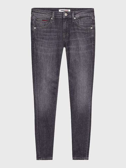 Tommy Hilfiger Scarlett Low Rise Skinny Black Ankle Jean Pantolon Kadın Denim | TH398NTZ