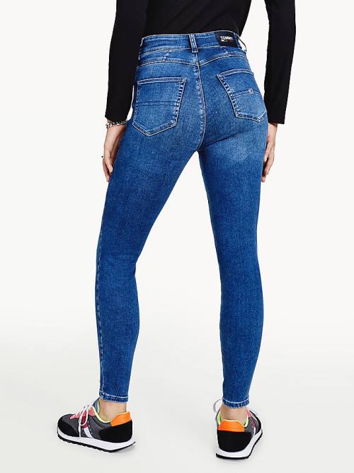 Tommy Hilfiger Shape High Rise Skinny Jean Pantolon Kadın Denim | TH203PSV