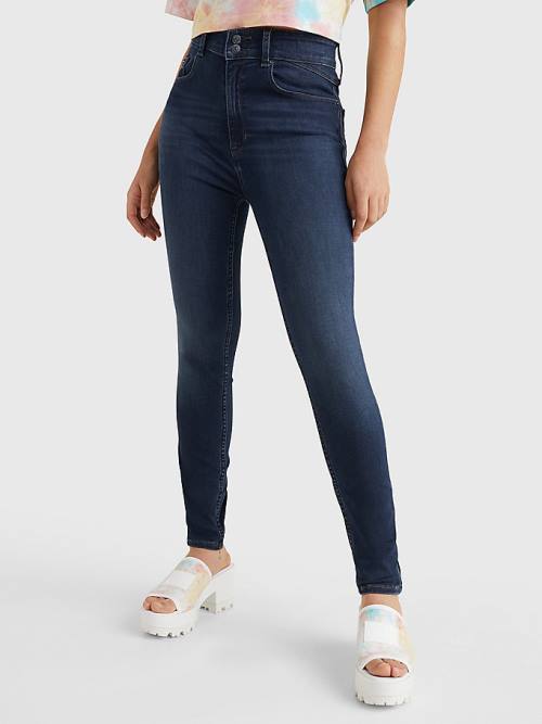 Tommy Hilfiger Shape High Rise Skinny Jean Pantolon Kadın Denim | TH781WMC