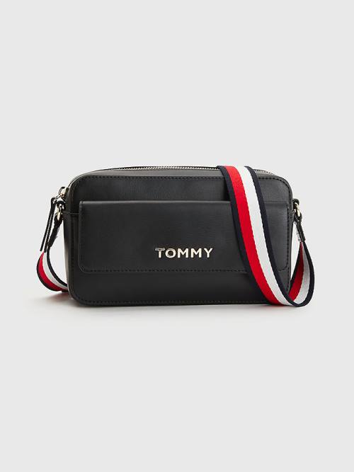 Tommy Hilfiger Signature Askılı Crossover Çanta Kadın Siyah | TH620KSD