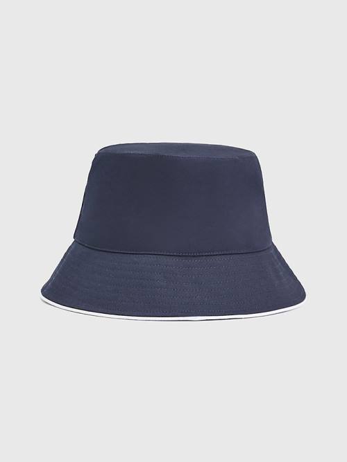 Tommy Hilfiger Signature Bucket Şapka Kadın Mavi | TH290FLP