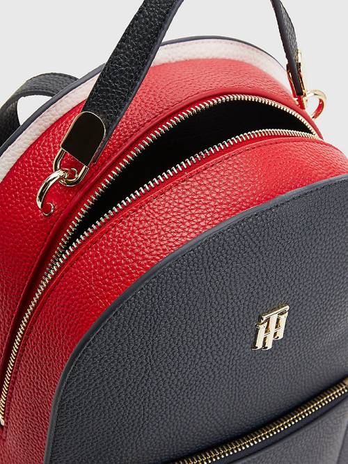 Tommy Hilfiger Signature Colour-Blocked Backpack Çanta Kadın Mavi | TH302GBR