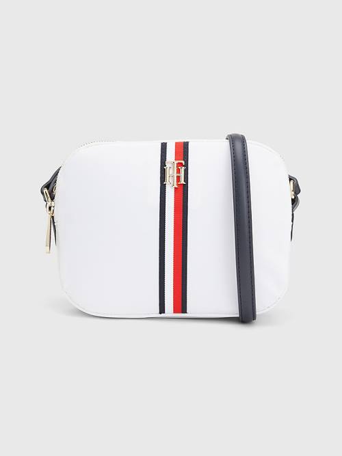 Tommy Hilfiger Signature Crossover Çanta Kadın Beyaz | TH092BVO