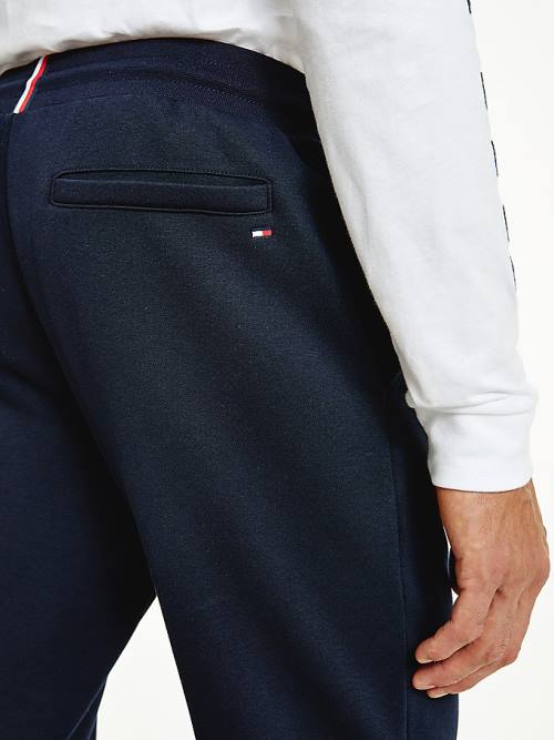 Tommy Hilfiger Signature Leg Logo Joggers Pantolon Erkek Mavi | TH712AEL