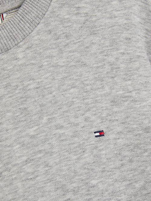 Tommy Hilfiger Signature Sweatshirt Elbise Kiz Çocuk Gri | TH763JYW