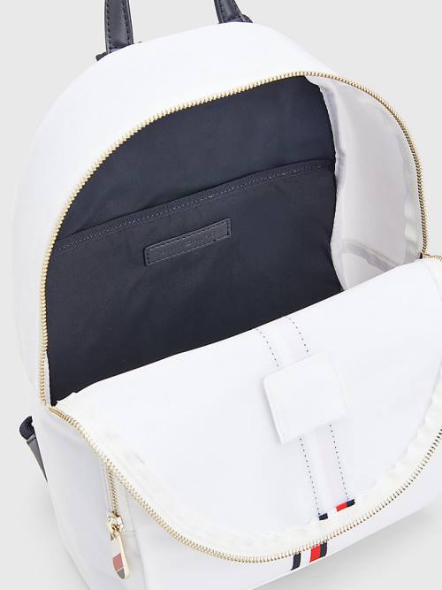 Tommy Hilfiger Signature Tape Backpack Çanta Kadın Beyaz | TH846GZC