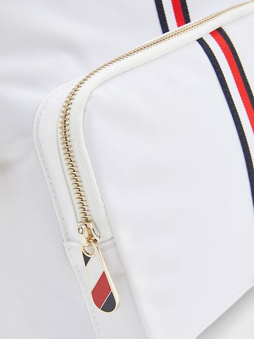 Tommy Hilfiger Signature Tape Backpack Çanta Kadın Beyaz | TH846GZC