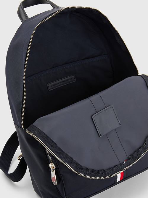 Tommy Hilfiger Signature Tape Backpack Çanta Kadın Mavi | TH952IFN