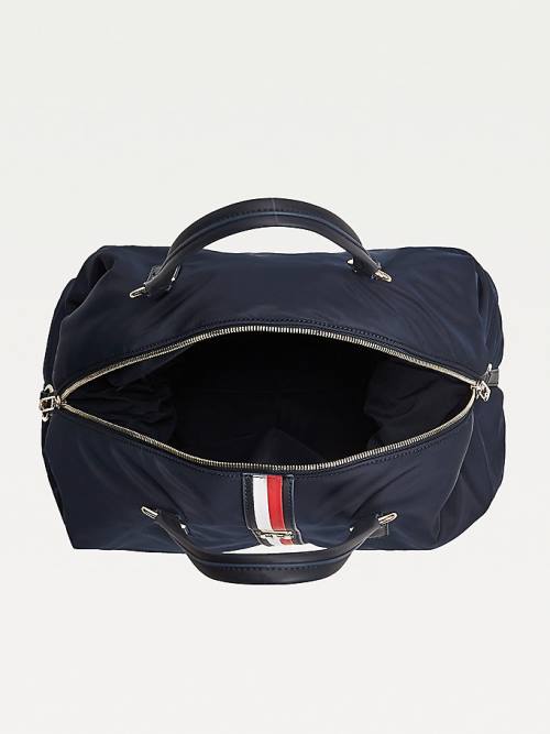 Tommy Hilfiger Signature Tape Weekender Çanta Kadın Mavi | TH078YVC