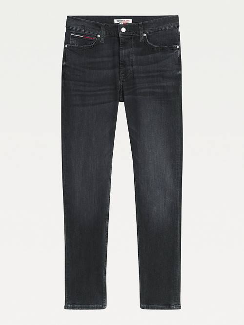 Tommy Hilfiger Simon Skinny Distressed Black Jean Pantolon Erkek Denim | TH712XSC