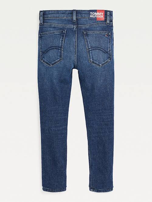 Tommy Hilfiger Simon Skinny Faded Hemp Jean Pantolon Erkek Çocuk Denim | TH368EVP