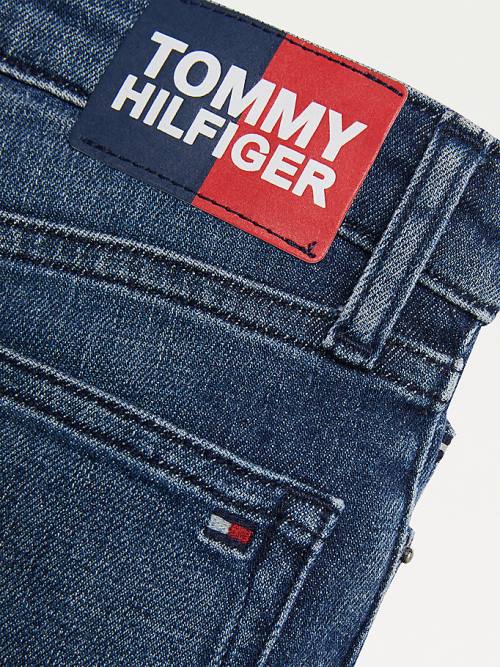 Tommy Hilfiger Simon Skinny Faded Hemp Jean Pantolon Erkek Çocuk Denim | TH368EVP