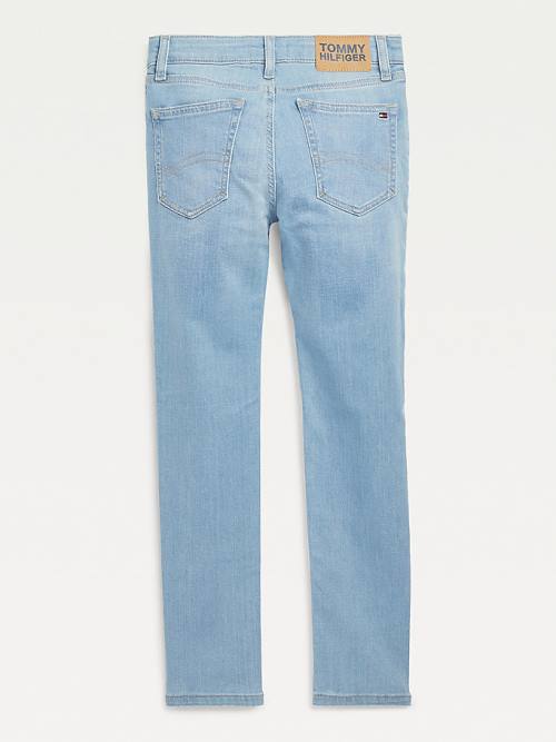 Tommy Hilfiger Simon Skinny Faded Jean Pantolon Erkek Çocuk Denim | TH380GIV